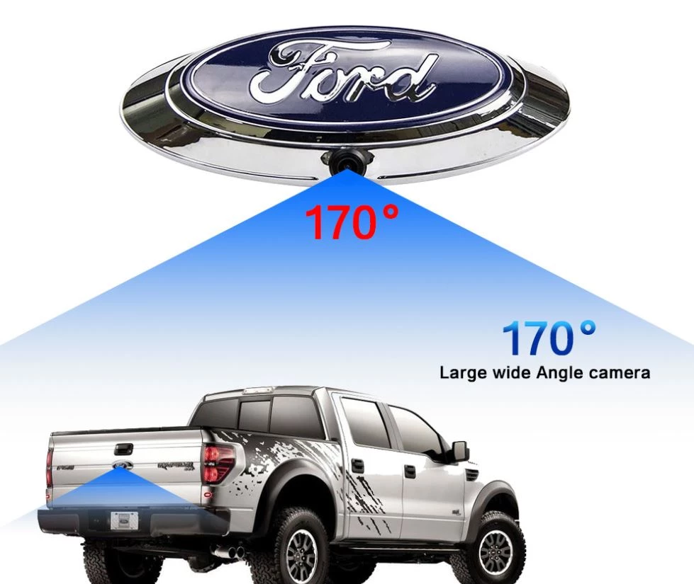 HJL Autoparts Chrome Emblem Logo Backup Camera For FORD F150 F250 F350 2004-2016 - #04912-45100 7 HJL Autoparts Chrome Emblem Logo Backup Camera For FORD F150 F250 F350 2004-2016 - #04912-45100