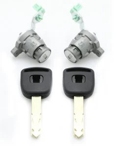 HJL Autoparts Left & Right Door Lock Cylinder+2 Keys For 02-06 Honda CR-V 2.4L 72185-S9A-013 - #07059-21360