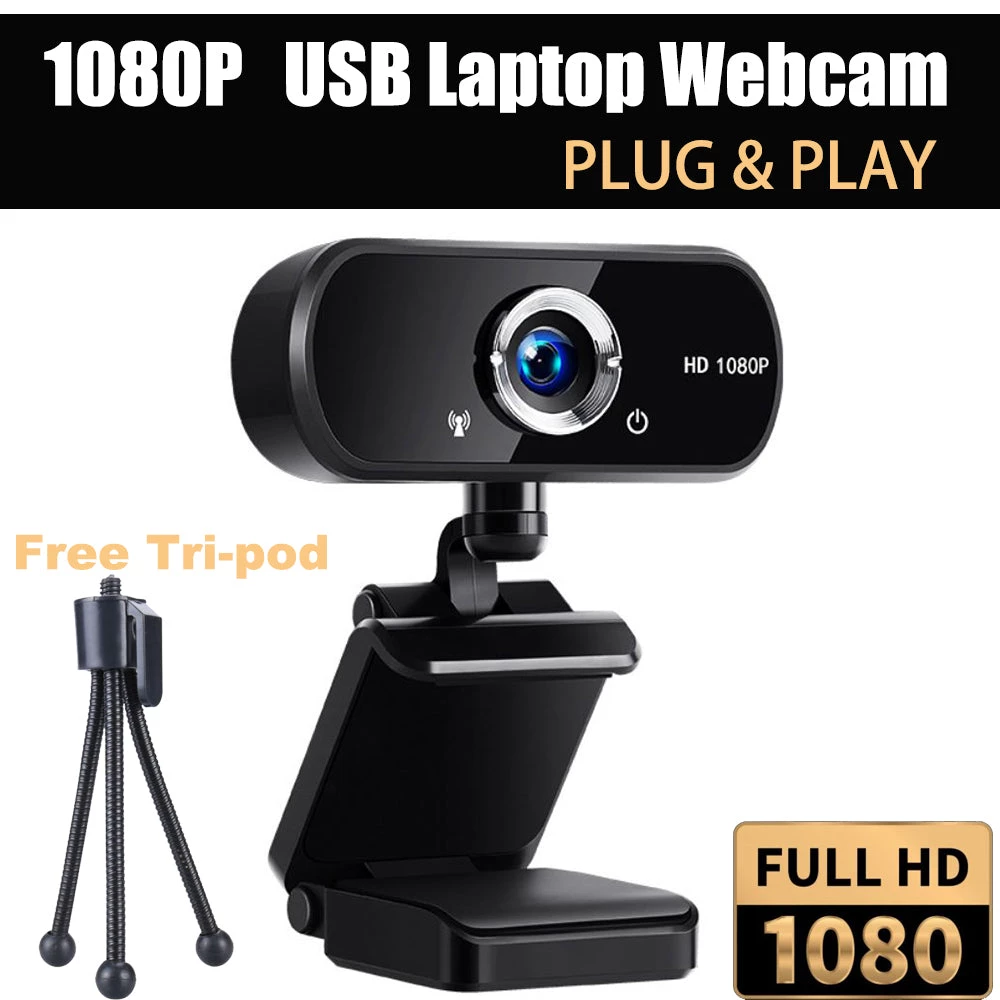 HJL Autoparts SMART ACCESSORY 1080P Webcam Full HD USB 2.0 For PC Desktop Laptop Web Camera With Microphone - #MOBIL-45104 3 HJL Autoparts SMART ACCESSORY 1080P Webcam Full HD USB 2.0 For PC Desktop Laptop Web Camera With Microphone - #MOBIL-45104