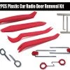 HJL Autoparts 12PCS Plastic Car Radio Door Clip Panel Trim Dash Audio Removal Pry Tool Set-Red - #TOKIT-99812R SMART ACCESSORY