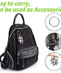 HJL Autoparts 18-in-1 Snowflake MultiTool Bottle Opener Keychain Screw Driver Set - Silver- #TOKIT-99182