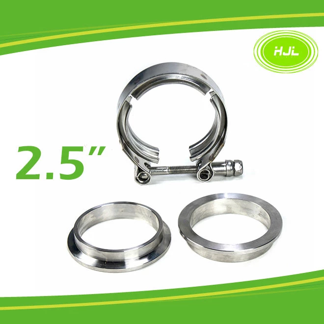 HJL Autoparts 2.5 Exhaust Clamp 304 Stainless Steel V-band T-bolt Mild Steel Flange 3pcs Set - #TOKIT-99025 HAND TOOL 3 HJL Autoparts 2.5 Exhaust Clamp 304 Stainless Steel V-band T-bolt Mild Steel Flange 3pcs Set - #TOKIT-99025 HAND TOOL