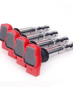 HJL Autoparts 2 PCS AUDI R8 Red Coil Packs Set 2.0TFSI / 2.0TSI A3/ GOLF 5/ LEON 06E905115E - #24088-73102