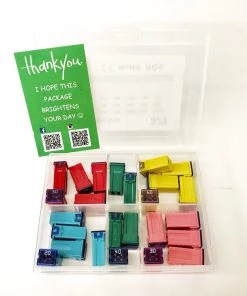 HJL Autoparts 25 Pcs Automotive J Case Low Profile Fuse Assortment Set 32V 20A 30A 40A 50A 60A - #FUSEO-70120 SMART ACCESSORY