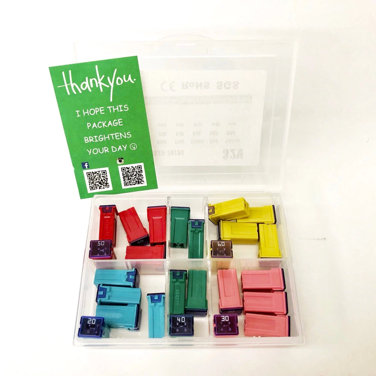 HJL Autoparts 25 Pcs Automotive J Case Low Profile Fuse Assortment Set 32V 20A 30A 40A 50A 60A - #FUSEO-70120 SMART ACCESSORY 4 HJL Autoparts 25 Pcs Automotive J Case Low Profile Fuse Assortment Set 32V 20A 30A 40A 50A 60A - #FUSEO-70120 SMART ACCESSORY