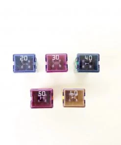 HJL Autoparts 25 Pcs Automotive J Case Low Profile Fuse Assortment Set 58V 20A 30A 40A 50A 60A - #FUSEO-70121