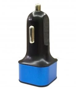 HJL Autoparts SMART ACCESSORY Car Charger 12-24V Dual USB 5V 3.1A With LED Display Voltage And Current-Blue - #KC-2U005