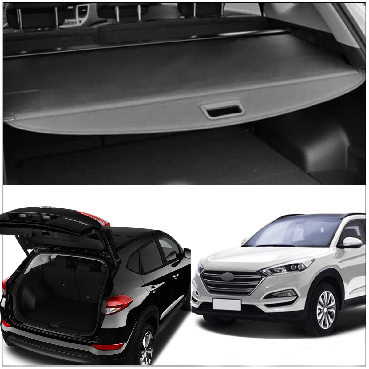 HJL Autoparts Retractable Trunk Cargo Cover Luggage Shade Shield For HYUNDAI Tucson 2015-18 - #41518-21200 10 HJL Autoparts Retractable Trunk Cargo Cover Luggage Shade Shield For HYUNDAI Tucson 2015-18 - #41518-21200