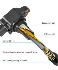HJL Autoparts Set Of 4 Ignition Coil Compatible With 2004-2018 Nissan Altima Versa Sentra Rogue Cube QX60 NV200 2.5L 2.0L 1.8L 1.6L UF549 & 9029 - #49168-73104