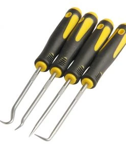 HJL Autoparts 4 Pcs/Set Durable Car Hook Oil Seal O-Ring Seal Remover Pick Set Craft Hand Tools - #TOKIT-99844 SMART ACCESSORY