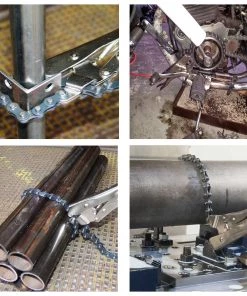 HJL Autoparts 10inch/254mm Locking Chain Clamp Vise Grip Great Tool Holding Pipe Wrench - #TOKIT-98310 HAND TOOL