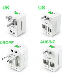 HJL Autoparts SMART ACCESSORY Universal Travel Adapter Worldwide Power Plug Wall AC Adaptor With 2 X USB Ouput - #AD-W001