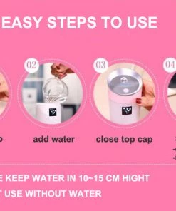 HJL Autoparts Anion Humidifier Air Purifier Aromatherapy Sprayer For Car Home Office & Travel - #ASSRY-70519 SMART ACCESSORY