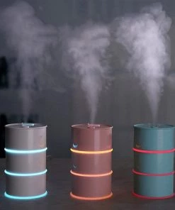 HJL Autoparts Multi Function Led Air Humidifier Aroma Diffuser Cute Oil Drum W/USB Light & Fan - #ASSRY-70600