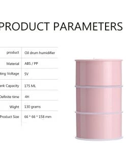 HJL Autoparts Multi Function Led Air Humidifier Aroma Diffuser Cute Oil Drum W/USB Light & Fan - #ASSRY-70600