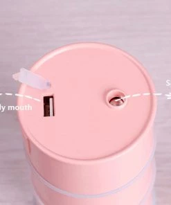 HJL Autoparts Multi Function Led Air Humidifier Aroma Diffuser Cute Oil Drum W/USB Light & Fan - #ASSRY-70600
