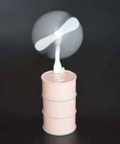 HJL Autoparts Multi Function Led Air Humidifier Aroma Diffuser Cute Oil Drum W/USB Light & Fan - #ASSRY-70600