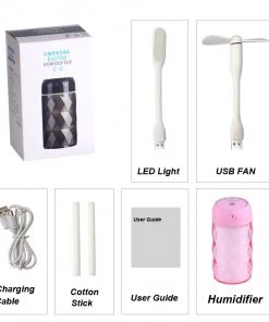 HJL Autoparts SMART ACCESSORY Multi Function Led Air Humidifier Aroma Diffuser Crystal Bottle W/USB Light&Fan - #ASSRY-70700 33 HJL Autoparts SMART ACCESSORY Multi Function Led Air Humidifier Aroma Diffuser Crystal Bottle W/USB Light&Fan - #ASSRY-70700