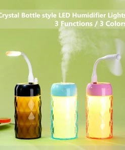 HJL Autoparts SMART ACCESSORY Multi Function Led Air Humidifier Aroma Diffuser Crystal Bottle W/USB Light&Fan - #ASSRY-70700