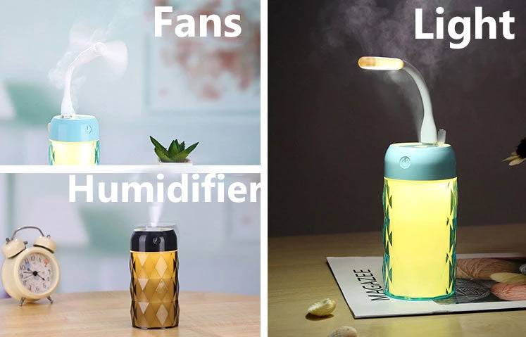 HJL Autoparts SMART ACCESSORY Multi Function Led Air Humidifier Aroma Diffuser Crystal Bottle W/USB Light&Fan - #ASSRY-70700 9 HJL Autoparts SMART ACCESSORY Multi Function Led Air Humidifier Aroma Diffuser Crystal Bottle W/USB Light&Fan - #ASSRY-70700