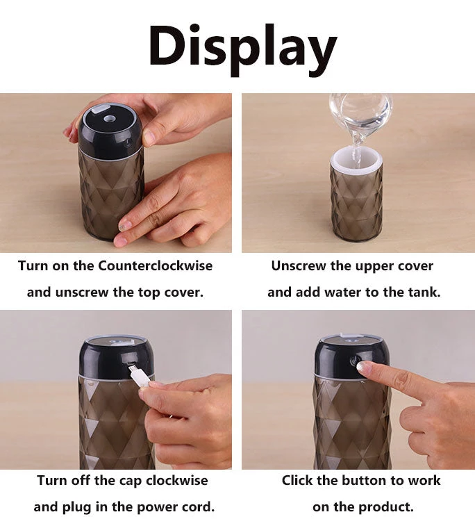 HJL Autoparts SMART ACCESSORY Multi Function Led Air Humidifier Aroma Diffuser Crystal Bottle W/USB Light&Fan - #ASSRY-70700 11 HJL Autoparts SMART ACCESSORY Multi Function Led Air Humidifier Aroma Diffuser Crystal Bottle W/USB Light&Fan - #ASSRY-70700