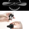 HJL Autoparts Air Freshener Car Solid Air Purifier Aroma Propeller Shape Deco W/Gift Box-Black - #ASSRY-70813