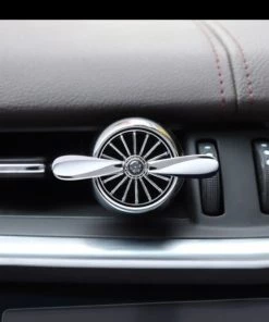 HJL Autoparts CAR ACCESSORY Air Freshener Car Solid Air Purifier Aroma Propeller Shape Deco W/Gift Box-Brown - #ASSRY-70811