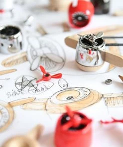 HJL Autoparts Nature Wood Diffuser Aroma Propeller Design W/leather Hanging Strap+Gift Box-SLR - #ASSRY-70833 CAR ACCESSORY