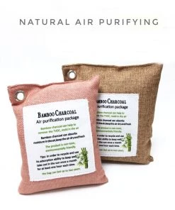HJL Autoparts 2 X Natural Charcoal Air Purifying Bags Odor Absorber 200gx1 And 300gx1 - #ASSRY-71100 SMART ACCESSORY