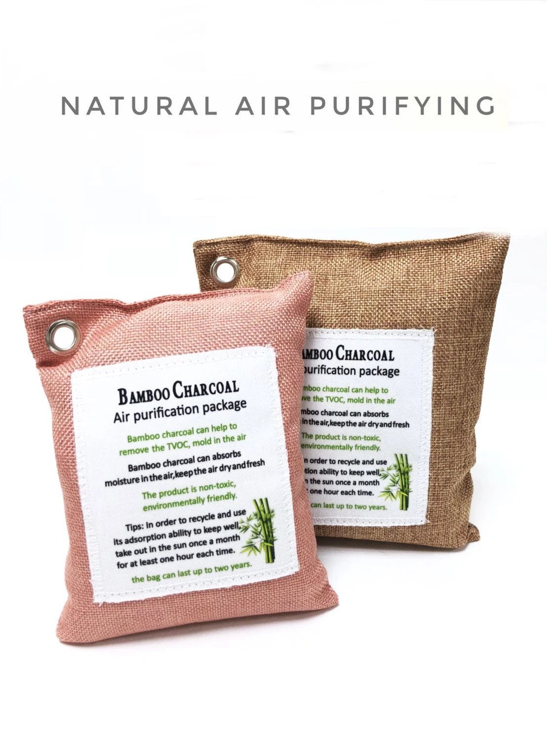 HJL Autoparts 2 X Natural Charcoal Air Purifying Bags Odor Absorber 200gx1 And 300gx1 - #ASSRY-71100 SMART ACCESSORY 3 HJL Autoparts 2 X Natural Charcoal Air Purifying Bags Odor Absorber 200gx1 And 300gx1 - #ASSRY-71100 SMART ACCESSORY