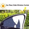 HJL Autoparts SMART ACCESSORY Car Rear Side Window Curtain, Adjustable & Flexible Magnetic Sun Shade X 2 PCS - #ASSRY-72102