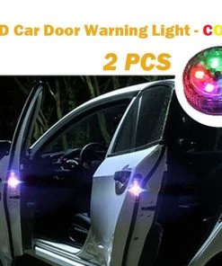 HJL Autoparts 2 PCS Car Door Warning Light 5 LED Wireless Safety Anti Collision Alarm Lamp - #ASSRY-73662 SMART ACCESSORY