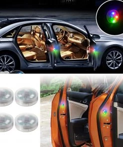 HJL Autoparts 2 PCS Car Door Warning Light 5 LED Wireless Safety Anti Collision Alarm Lamp - #ASSRY-73662 SMART ACCESSORY