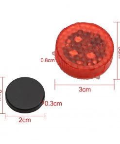 HJL Autoparts 2 PCS Car Door Warning Light 5 LED Wireless Safety Anti Collision Alarm Lamp - #ASSRY-73662 SMART ACCESSORY