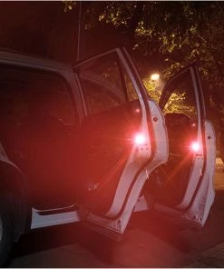 HJL Autoparts 2 PCS Car Door Warning Light 5 LED Wireless Safety Anti Collision Alarm Lamp - #ASSRY-73662 SMART ACCESSORY