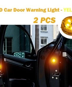 HJL Autoparts 2 PCS Car Door Warning Light 5 LED Wireless Safety Anti Collision Alarm Lamp - #ASSRY-73662 SMART ACCESSORY