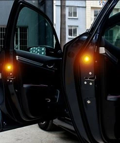 HJL Autoparts 2 PCS Car Door Warning Light 5 LED Wireless Safety Anti Collision Alarm Lamp - #ASSRY-73662 SMART ACCESSORY