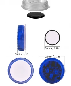 HJL Autoparts 2 PCS Car Door Warning Light 5 LED Wireless Safety Anti Collision Alarm Lamp - #ASSRY-73662 SMART ACCESSORY