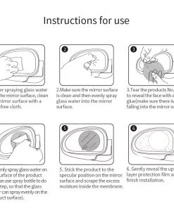 HJL Autoparts 2PCS Car Anti Fog Coating Rainproof Rear View Mirror Waterproof Protective Film - #ASSRY-81010