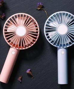 HJL Autoparts SMART ACCESSORY Handheld Mini USB Fan Portable Personal Rechargeable W/LED Colorful Night Light - #ASSRY-82100