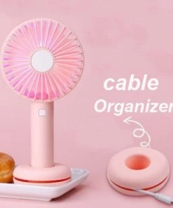 HJL Autoparts SMART ACCESSORY Handheld Mini USB Fan Portable Personal Rechargeable W/LED Colorful Night Light - #ASSRY-82100