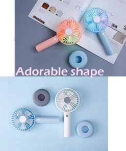 HJL Autoparts SMART ACCESSORY Handheld Mini USB Fan Portable Personal Rechargeable W/LED Colorful Night Light - #ASSRY-82100