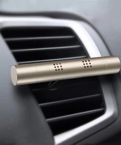 HJL Autoparts Air Freshener Car Perfume Vehicle Solid Air Purifier Aroma With 3 Scented-Gold - #ASSRY-70310
