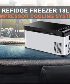 HJL Autoparts 18L Car Fridge Freezer 12-24V Camping Car Boat Caravan Home Compressor Cooling - #CRF-1800
