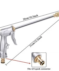 HJL Autoparts Car Wash High Pressure Water/Soap Foam Spray Gun+2.2 M Pipe Plants Watering Set - #CWASH-JT220 SMART ACCESSORY