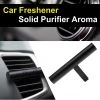 HJL Autoparts Air Freshener Car Perfume Vehicle Solid Air Purifier Aroma With 3 Scented-Black - ASSRY-70110 SMART ACCESSORY
