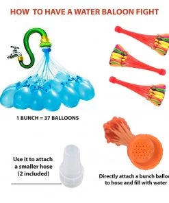 HJL Autoparts SMART ACCESSORY 111 + Water Bunch Balloons Fast Fill & Self Tyling Hot Summer Fun Toy Set - #FUNKT-01000