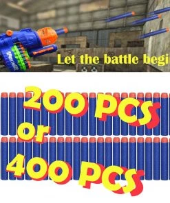 HJL Autoparts Refill Darts 200 / 400 PCS Bullet For Nerf N-Strike Elite Zombie Strike Series - #FUNKT-02000 SMART ACCESSORY