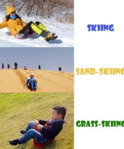 HJL Autoparts Outdoor Snow Sled For Kids/Adult,Grass Skiing, Sand Board, Winter Toboggan - #FNUKT-03000