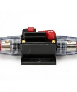 HJL Autoparts 12V DC 30A Car Audio Circuit Breaker Inline Fuse For 12V System Protection 30AMP - #FUSEO-70160